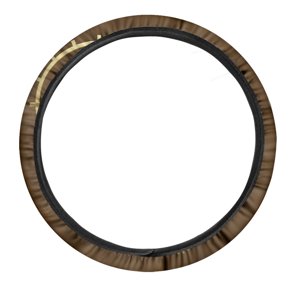 Steampunk Cogwheels Print Car Steering Wheel Cover