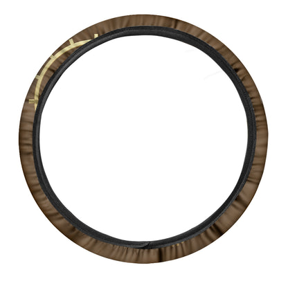 Steampunk Cogwheels Print Car Steering Wheel Cover
