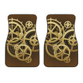 Steampunk Cogwheels Print Front Car Floor Mats