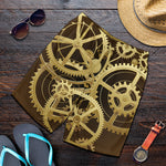 Steampunk Cogwheels Print Men's Shorts