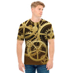 Steampunk Cogwheels Print Men's T-Shirt