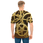 Steampunk Cogwheels Print Men's T-Shirt