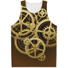 Steampunk Cogwheels Print Men's Tank Top