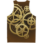 Steampunk Cogwheels Print Men's Tank Top