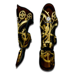 Steampunk Cogwheels Print Muay Thai Shin Guard