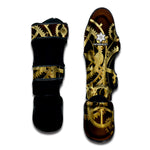 Steampunk Cogwheels Print Muay Thai Shin Guard