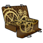 Steampunk Cogwheels Print Pet Car Back Seat Cover