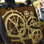 Steampunk Cogwheels Print Pet Car Back Seat Cover