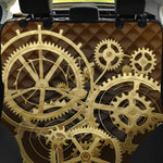 Steampunk Cogwheels Print Pet Car Back Seat Cover
