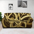 Steampunk Cogwheels Print Sofa Cover