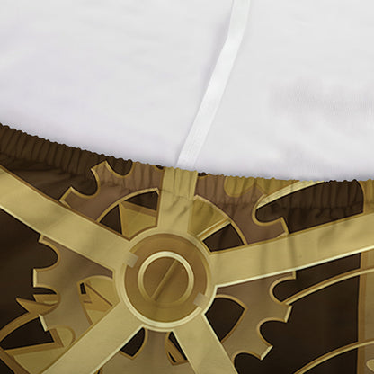 Steampunk Cogwheels Print Sofa Cover