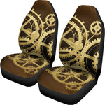 Steampunk Cogwheels Print Universal Fit Car Seat Covers