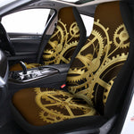 Steampunk Cogwheels Print Universal Fit Car Seat Covers