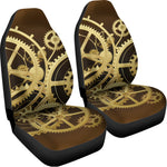 Steampunk Cogwheels Print Universal Fit Car Seat Covers