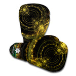 Steampunk Fractal Print Boxing Gloves