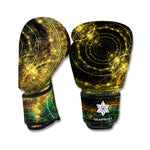 Steampunk Fractal Print Boxing Gloves
