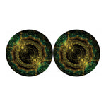 Steampunk Fractal Print Car Coasters