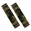 Steampunk Fractal Print Car Seat Belt Covers