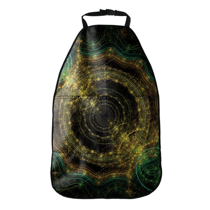 Steampunk Fractal Print Car Seat Organizers