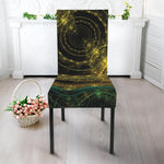 Steampunk Fractal Print Dining Chair Slipcover