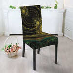 Steampunk Fractal Print Dining Chair Slipcover