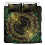 Steampunk Fractal Print Duvet Cover Bedding Set