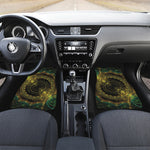 Steampunk Fractal Print Front Car Floor Mats