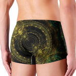 Steampunk Fractal Print Men's Boxer Briefs