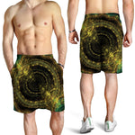 Steampunk Fractal Print Men's Shorts