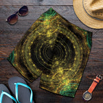 Steampunk Fractal Print Men's Shorts
