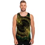 Steampunk Fractal Print Men's Tank Top