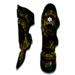 Steampunk Fractal Print Muay Thai Shin Guard