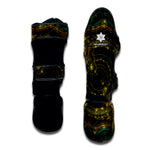 Steampunk Fractal Print Muay Thai Shin Guard