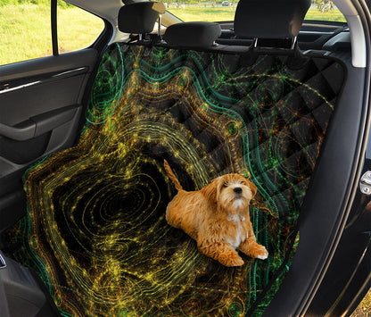 Steampunk Fractal Print Pet Car Back Seat Cover