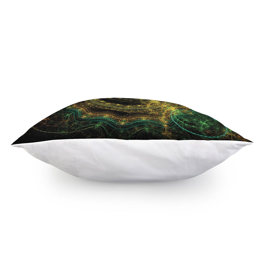 Steampunk Fractal Print Pillow Cover