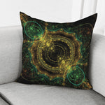 Steampunk Fractal Print Pillow Cover