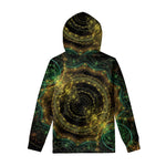 Steampunk Fractal Print Pullover Hoodie
