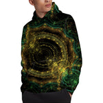 Steampunk Fractal Print Pullover Hoodie