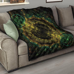 Steampunk Fractal Print Quilt