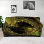 Steampunk Fractal Print Sofa Cover