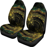 Steampunk Fractal Print Universal Fit Car Seat Covers
