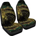 Steampunk Fractal Print Universal Fit Car Seat Covers