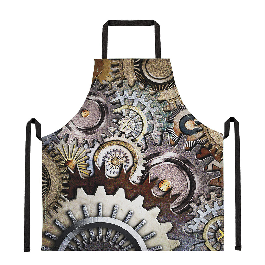 Steampunk Gears And Cogs Print Apron