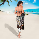 Steampunk Gears And Cogs Print Beach Sarong Wrap