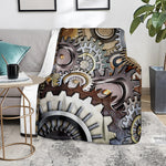 Steampunk Gears And Cogs Print Blanket
