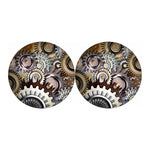 Steampunk Gears And Cogs Print Car Coasters