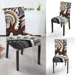 Steampunk Gears And Cogs Print Dining Chair Slipcover
