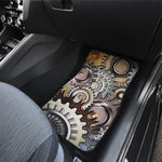 Steampunk Gears And Cogs Print Front and Back Car Floor Mats