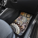Steampunk Gears And Cogs Print Front Car Floor Mats