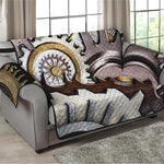 Steampunk Gears And Cogs Print Loveseat Protector